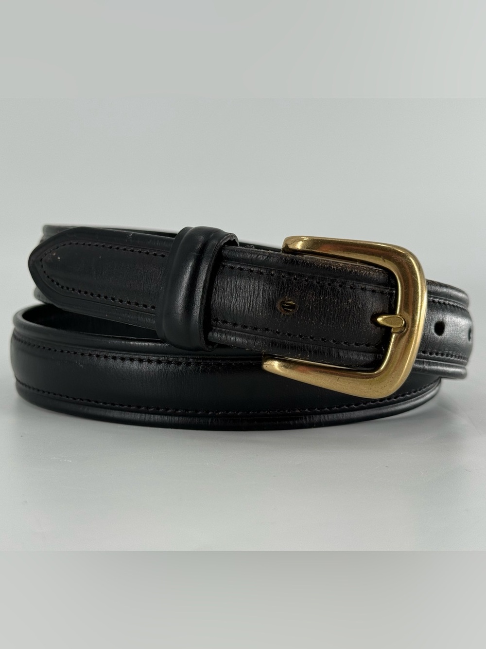 Chaps Ralph Lauren Vintage Contemporary Mens Black Leather Belt‎ 38
